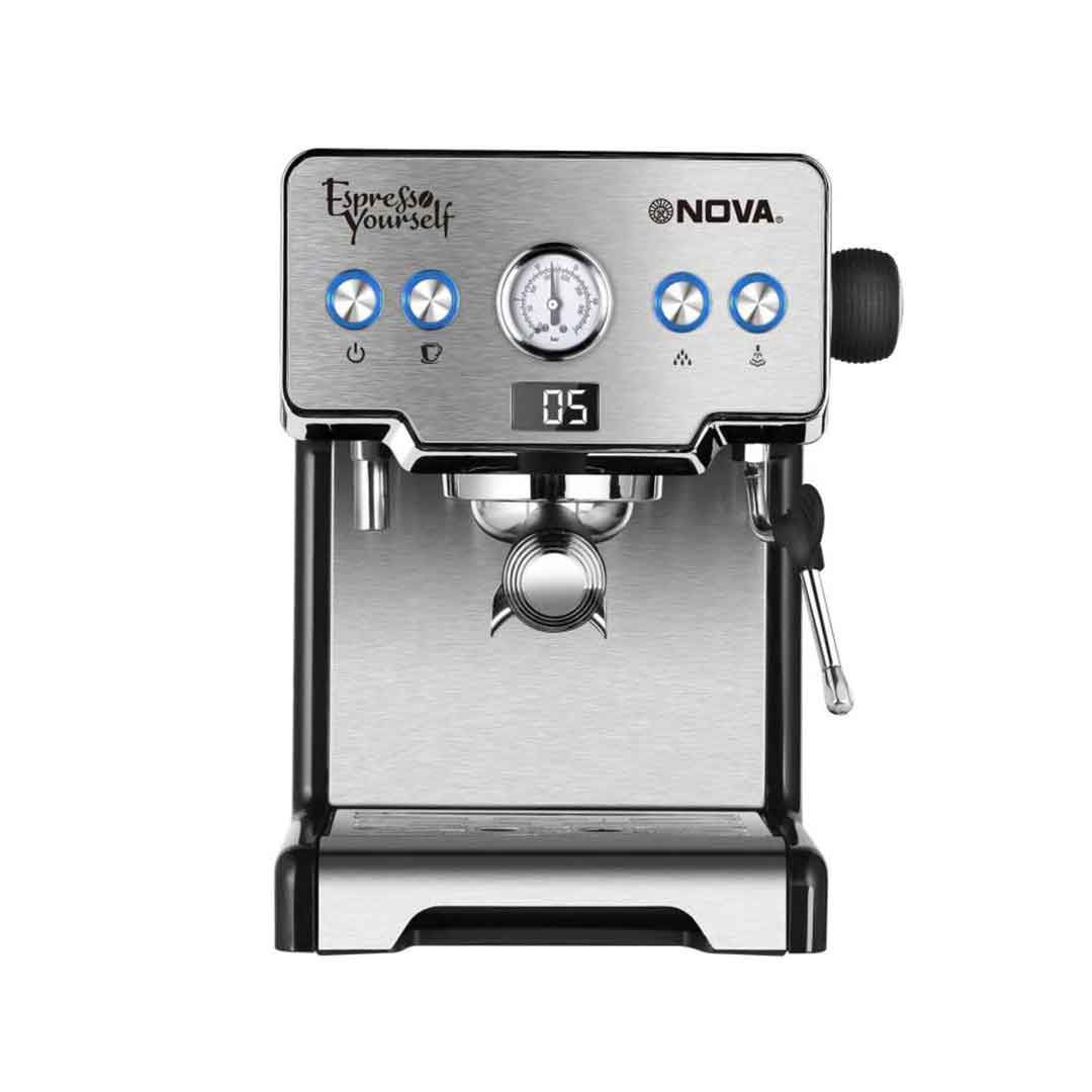 اسپرسوساز نوا مدل NCM-128EXPS ظرفیت ۱.۷ لیتر با فشار بخار ۱۵ بار