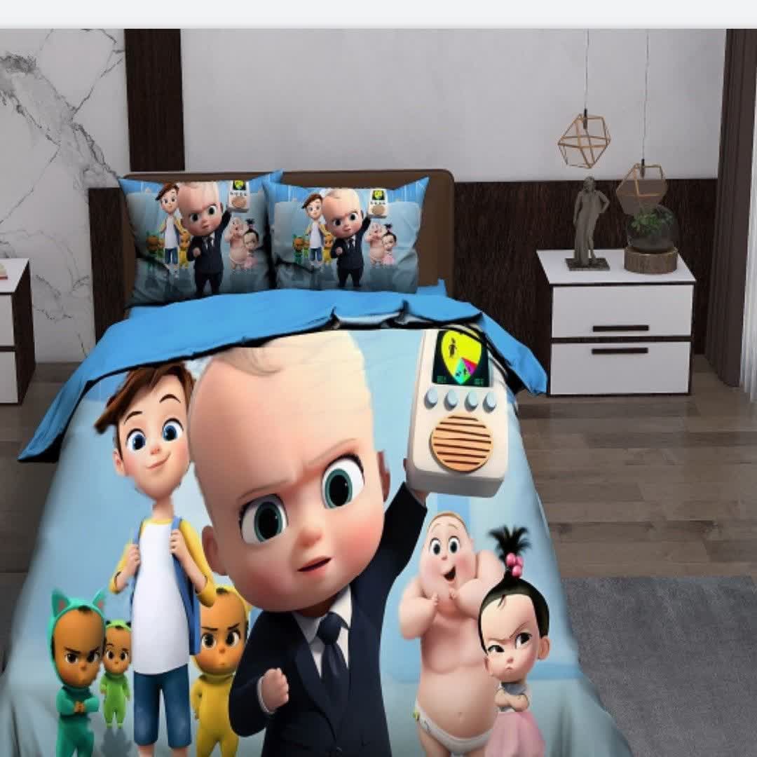 روتختی یک نفره  طرح کارتنی بچه رئیس